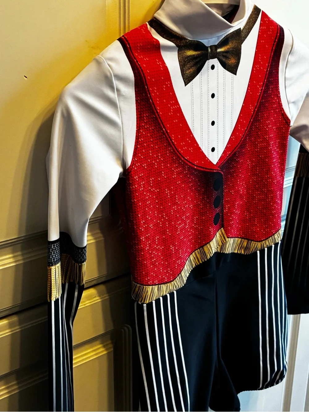 Alexandra Collection Circus Ringmaster-themed dance biketard, Size: 4–6 Youth